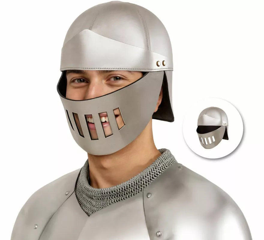 Translation missing: es.Casco de Guerrero Medieval plateado