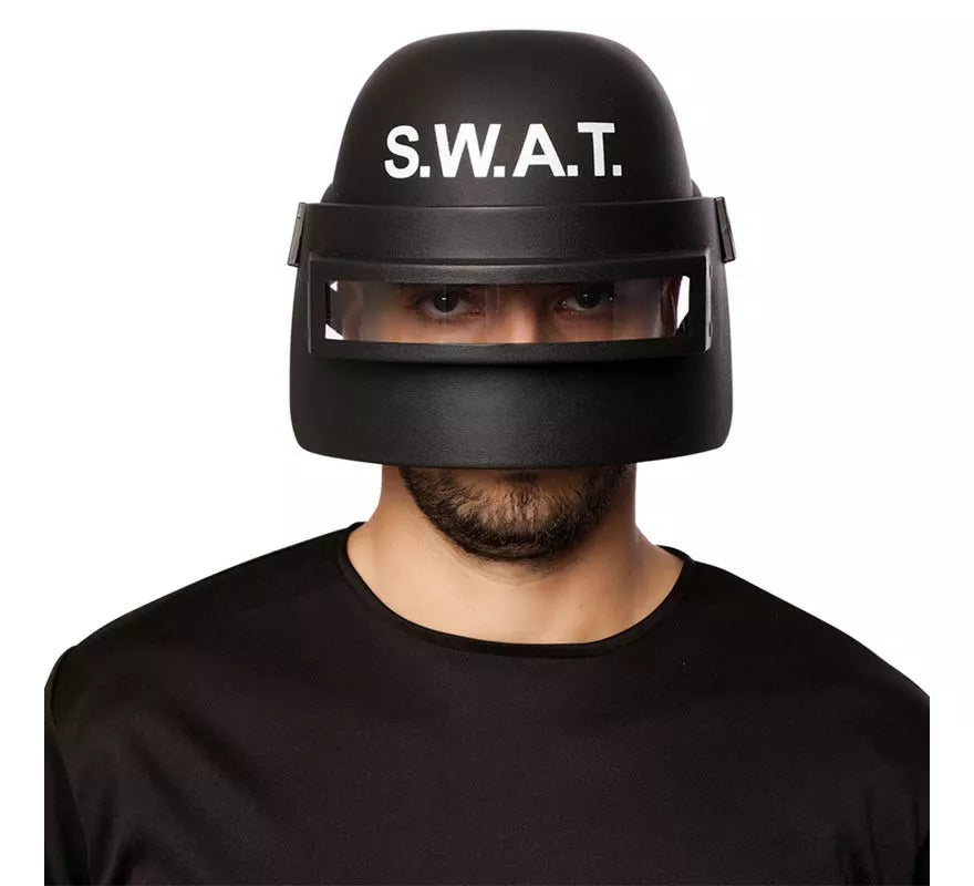 Translation missing: es.Casco de Swat negro adulto
