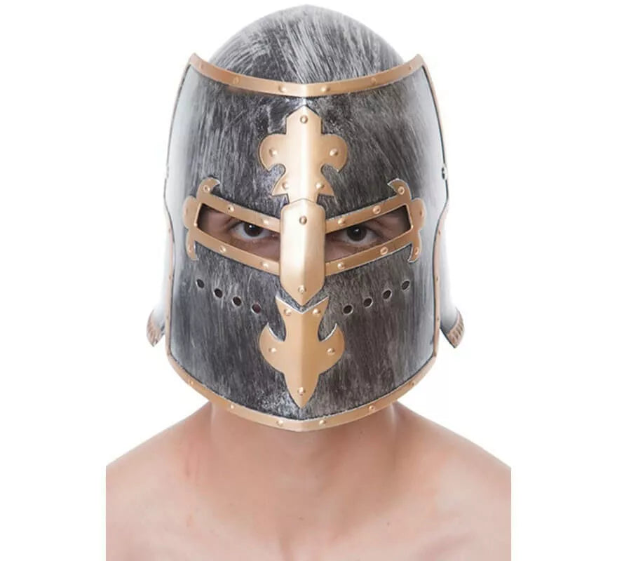 Translation missing: es.Casco de Templario Plateado y Oro
