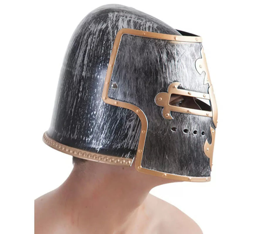 Translation missing: es.Casco de Templario Plateado y Oro