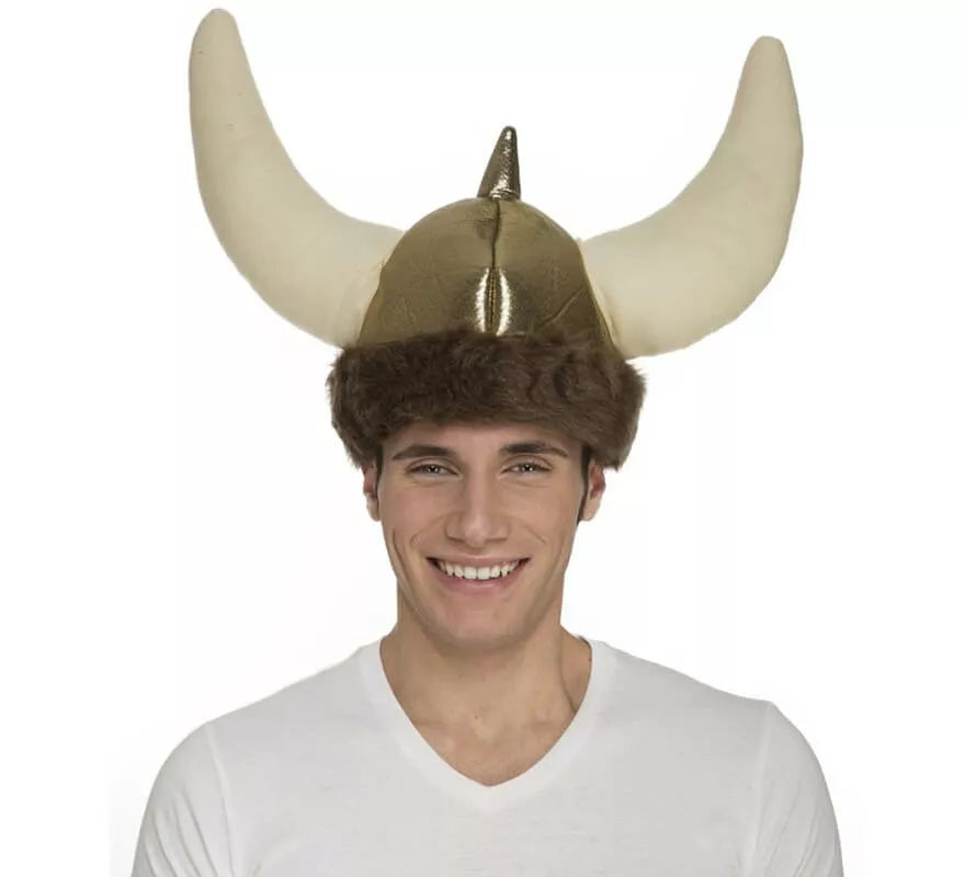 Translation missing: es.Casco de Vikingo con cuernos de Tela