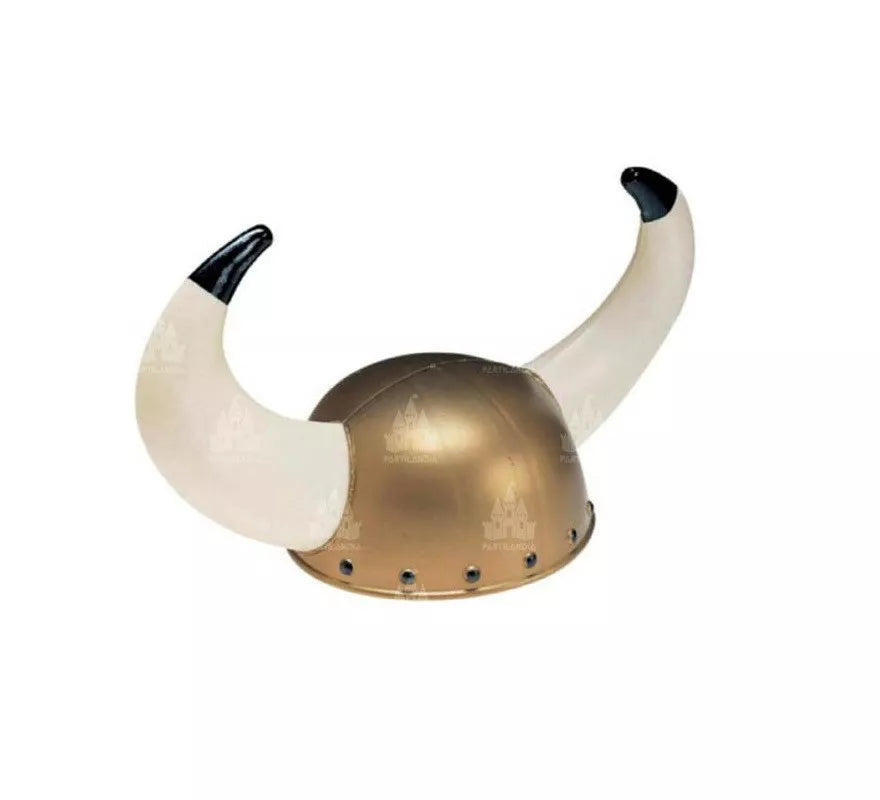 Translation missing: es.Casco de Vikingo dorado y blanco