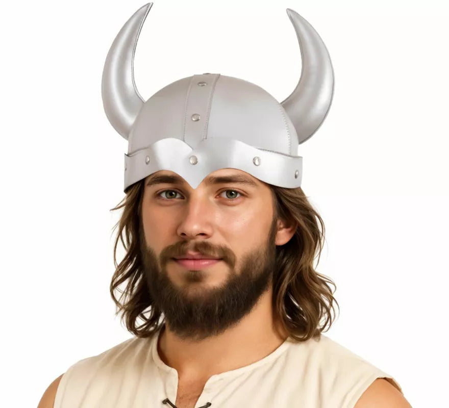 Translation missing: es.Casco de Vikingo plateado