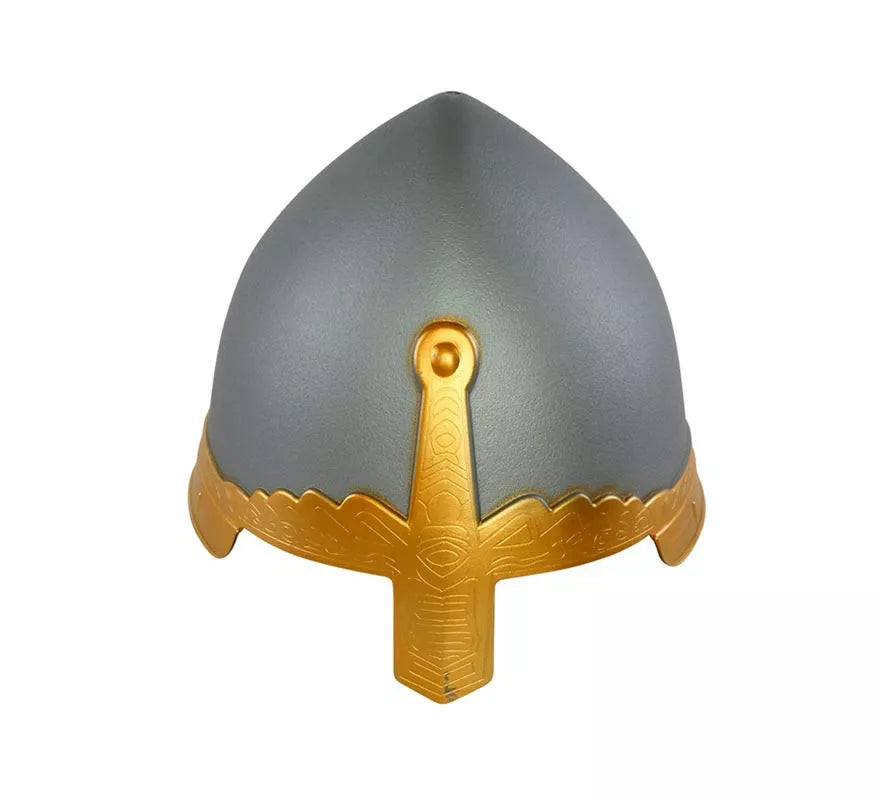 Casco gris Medieval de Guerrero