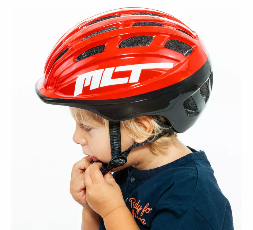 Translation missing: es.Casco Moltó rojo para niños
