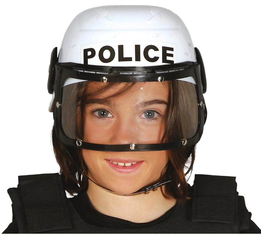 Translation missing: es.Casco Policía con visera