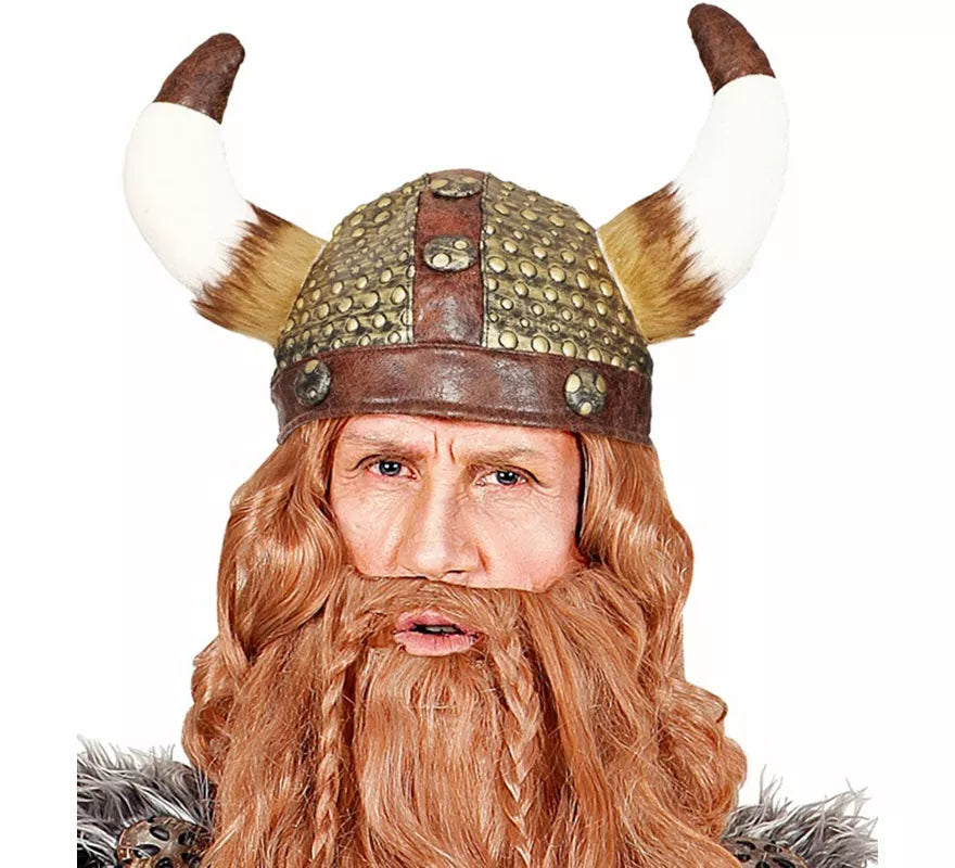 Translation missing: es.Casco Vikingo con Pelo Sintético