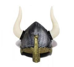 Casco Vikingo envejecido con cuernos