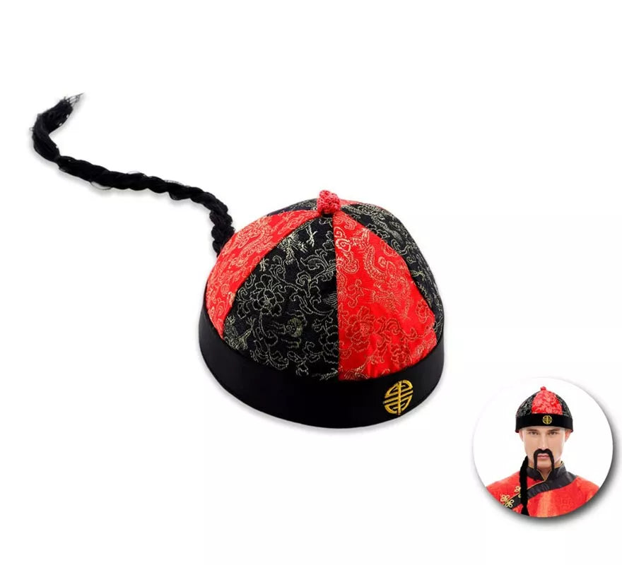 Translation missing: es.Casquete Chino con Coleta negra