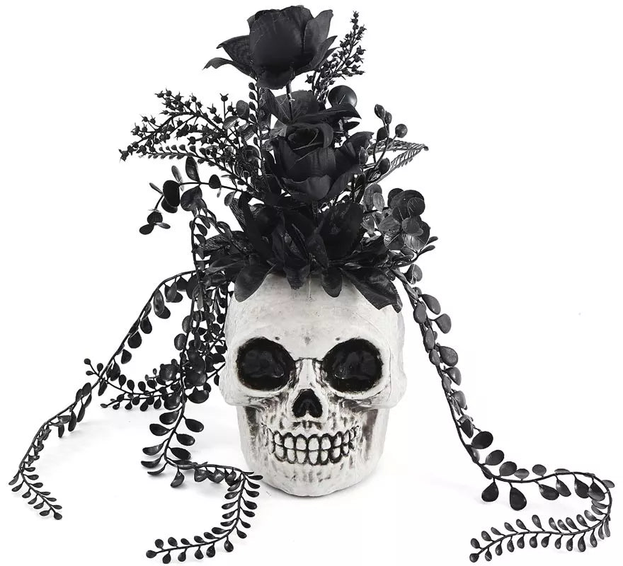 Translation missing: es.Centro de Mesa Calavera con Flores