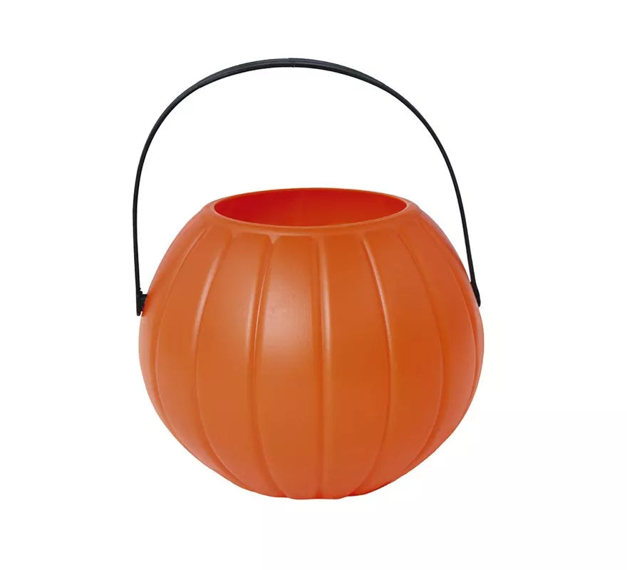Translation missing: es.Cesta Calabaza 11 cm de plástico para Halloween
