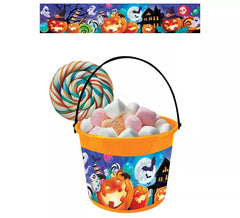 Cesta Calabazas y Fantasmas de 18x16 cm