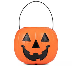 Cesta de Calabaza naranja con asa de 21,6x21,6x30,5 cm