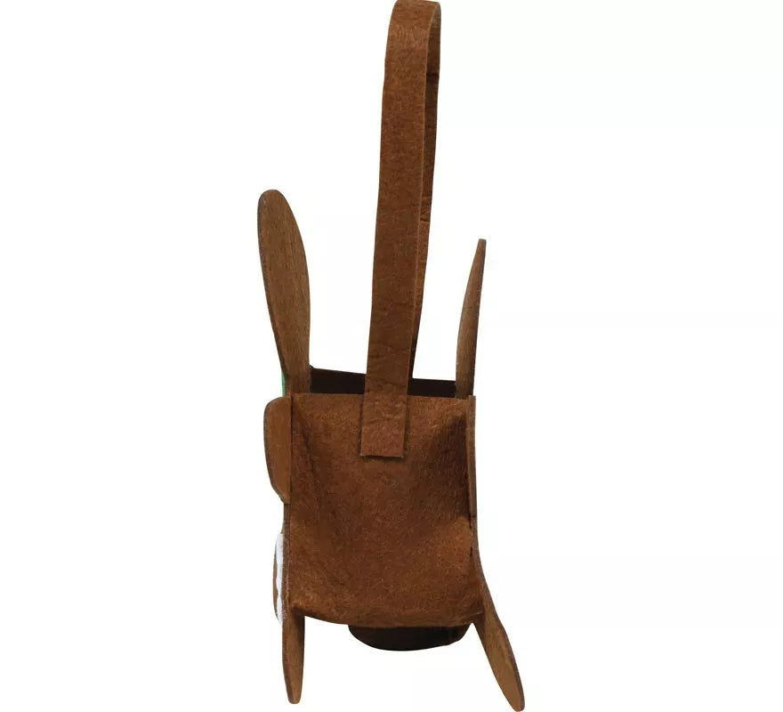 Cesta de Muñeco de Jengibre de Fieltro de 17,5x16,5 cm