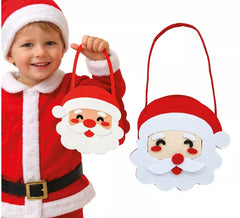 Cesta de Papá Noel de Fieltro de 15x14 cm