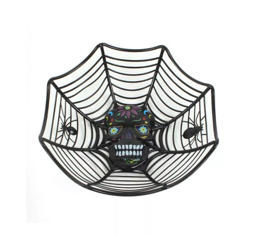 Translation missing: es.Cesta Telaraña con Calavera 27x25,5x7,5 cm en varios colores