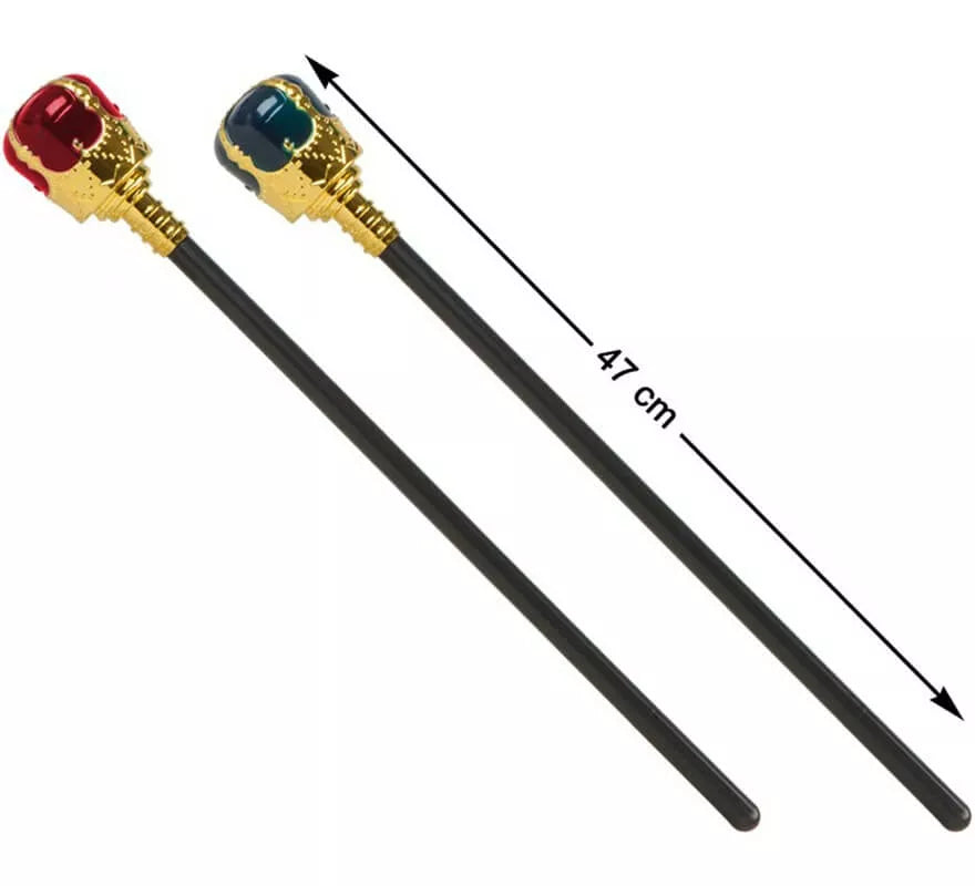 Cetro de Rey en 2 colores surtidos 47 cm