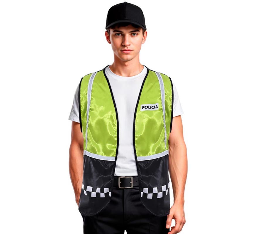 Translation missing: es.Chaleco de Policía a cuadros adulto en varios colores