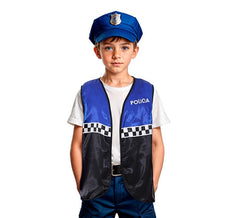 Chaleco de Policía a cuadros infantil en varios colores
