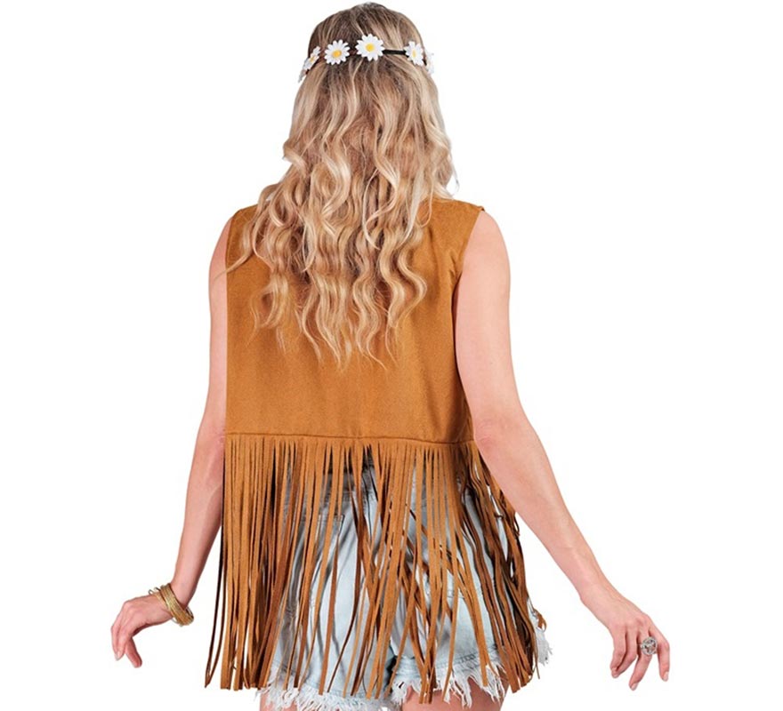 Translation missing: es.Chaleco Hippie marrón para mujer