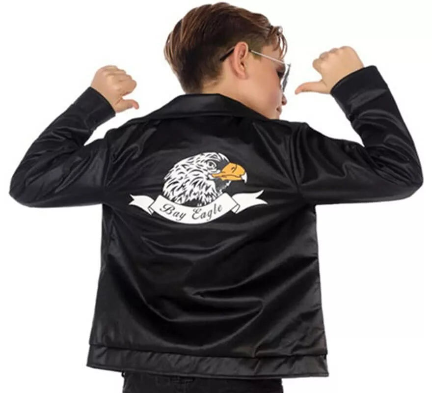 Translation missing: es.Chaqueta de Estrella Rock negra para niño