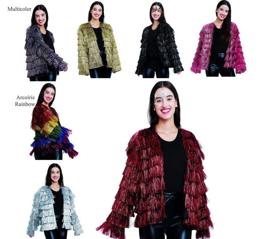 Translation missing: es.Chaqueta de Flecos en varios colores para mujer