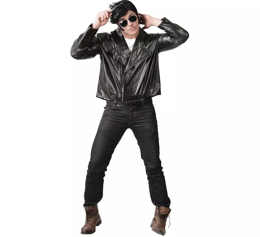 Translation missing: es.Chaqueta de Motorista o de Rockero negra para hombre