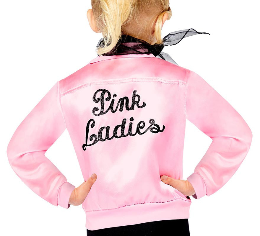 Translation missing: es.Chaqueta de Pink Ladies de Grease para niña