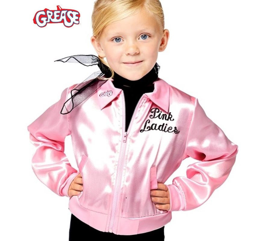 Translation missing: es.Chaqueta de Pink Ladies de Grease para niña