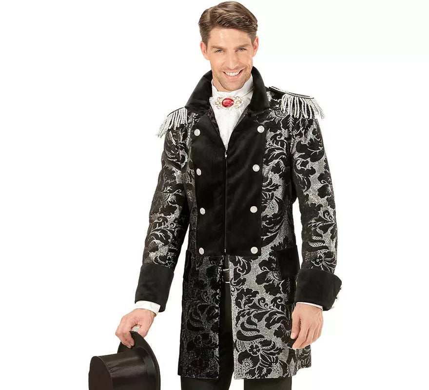 Translation missing: es.Chaqueta Jacquard época plateada para hombre