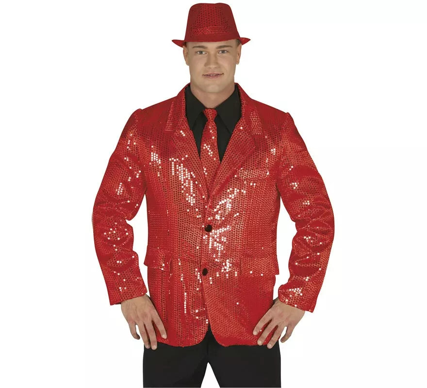 Translation missing: es.Chaqueta Lentejuelas Roja