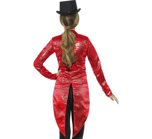 Chaqueta Roja con lentejuelas para mujer