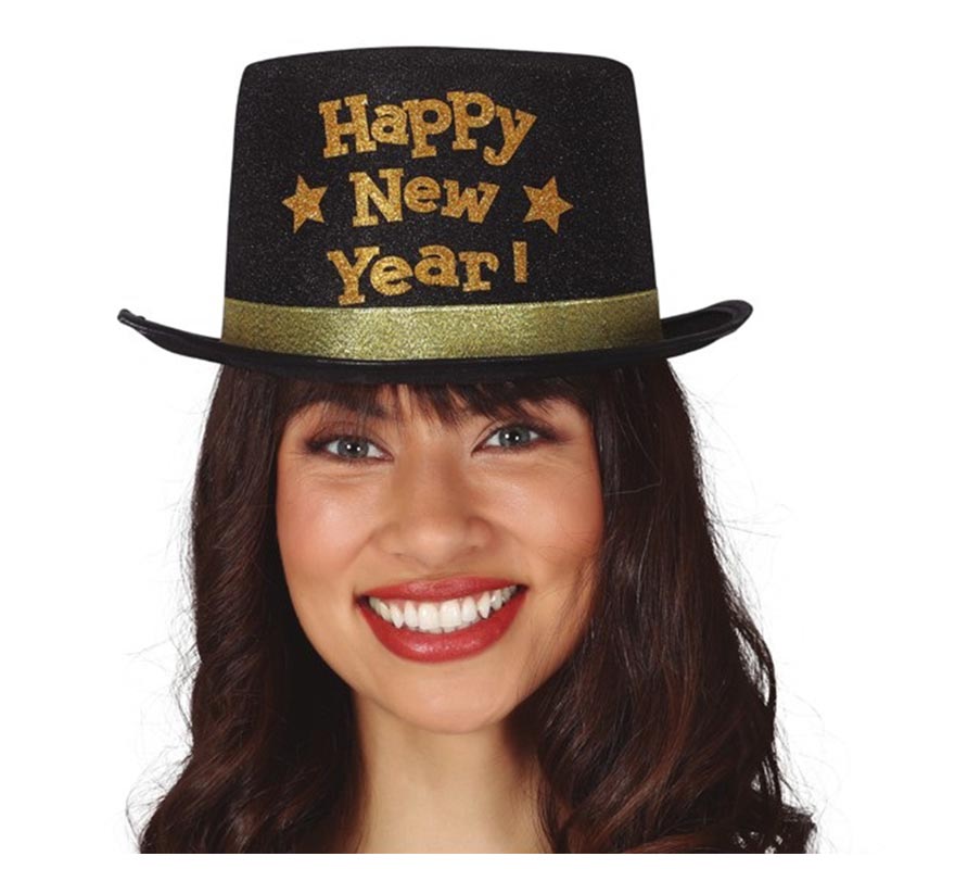 Translation missing: es.Chistera de Happy New Year Negro