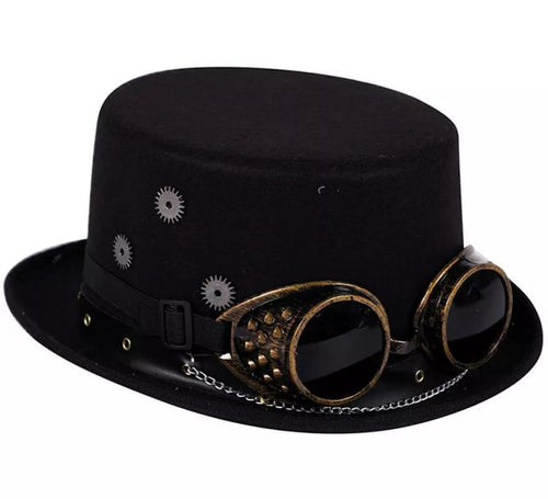 Chistera de Steampunk con gafas