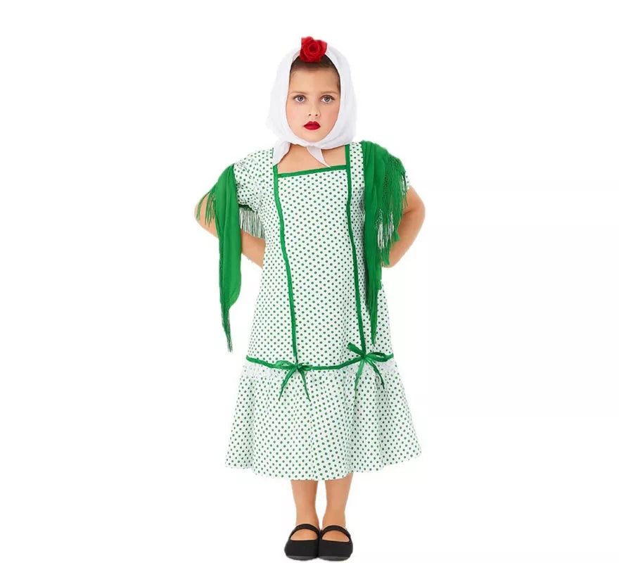 Translation missing: es.Chulapa Madrileña Verde para niña