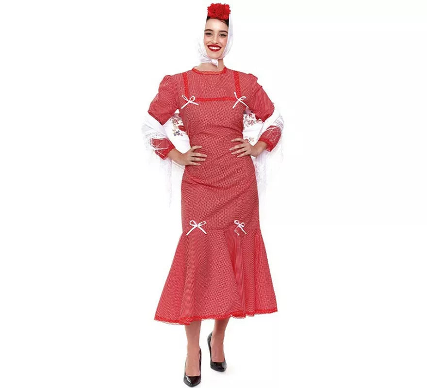 Chulapa rojo para mujer