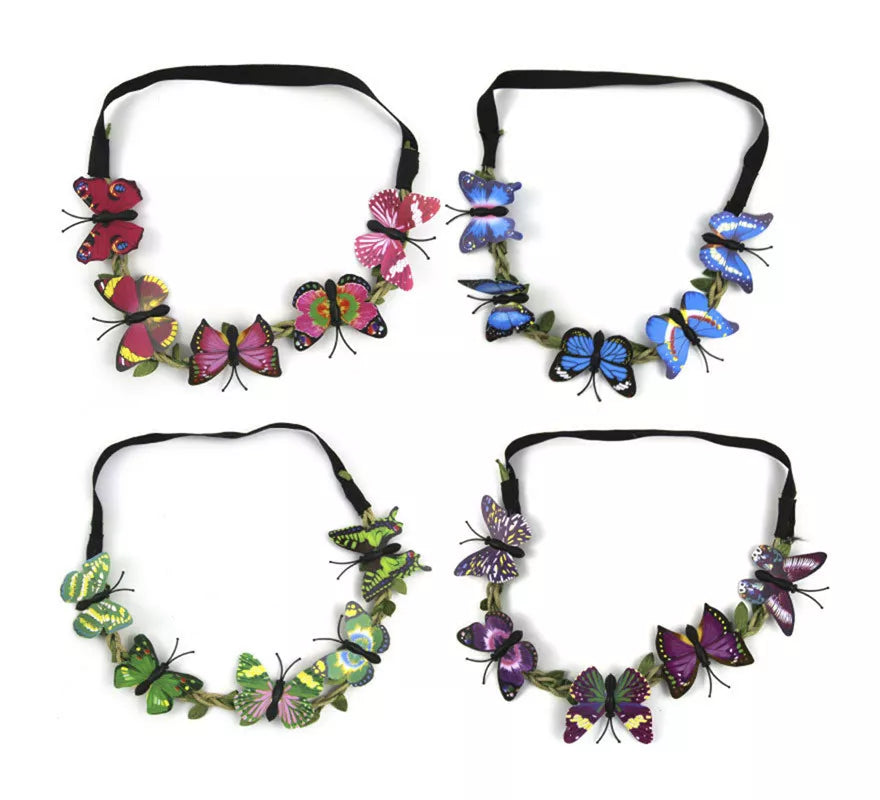 Translation missing: es.Cinta de Pelo con Mariposas en colores surtidos