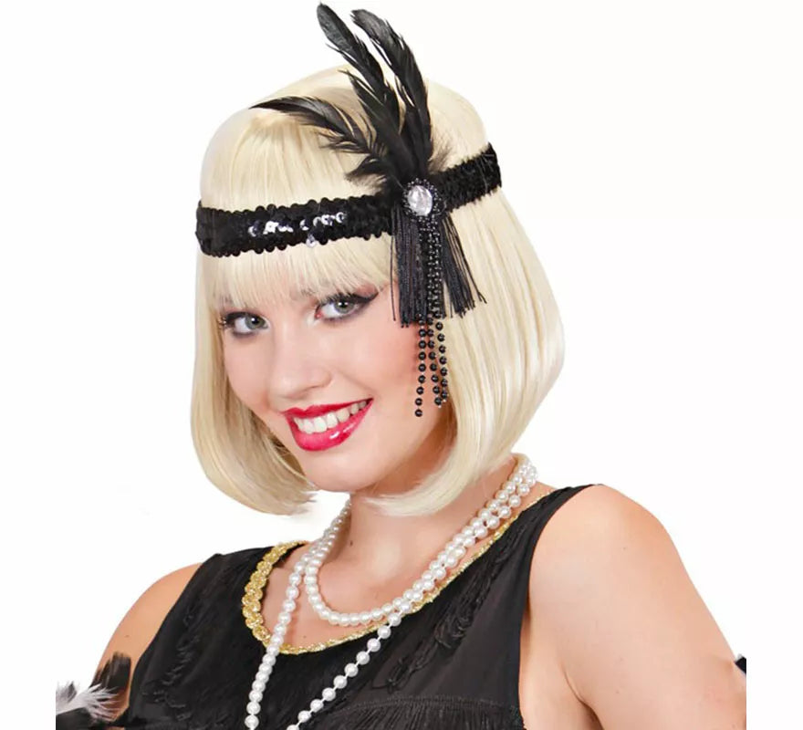Translation missing: es.Cinta negra con Plumas de Cabaret