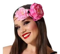 Cinta para el Pelo de Flores Rosas