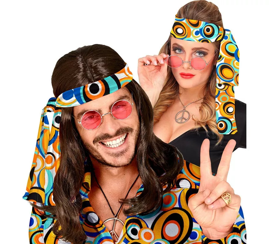 Translation missing: es.Cinta para la Cabeza Hippie burbujas psicodélicas