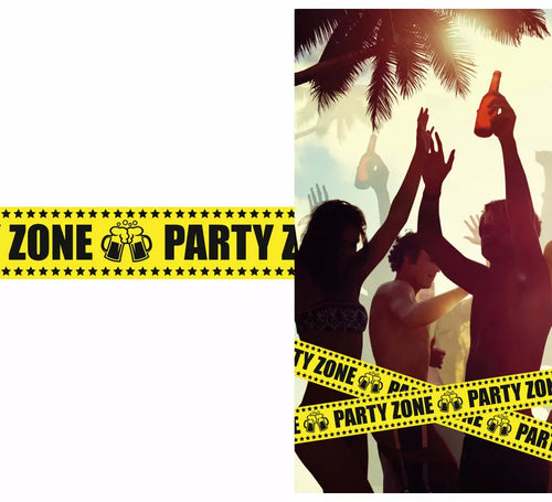 Cinta 'Party Zone' de 6 mx12 cm