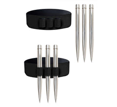 Cinta Pierna con 3 Balas plata de 20 cm
