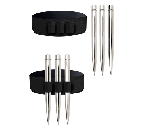 Cinta Pierna con 3 Balas plata de 20 cm