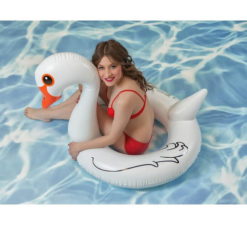 Cisne hinchable Blanco de 96 cm