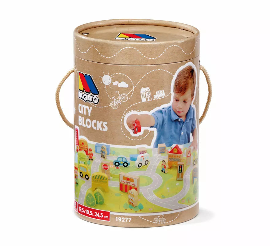 Ciudad de bloques infantil