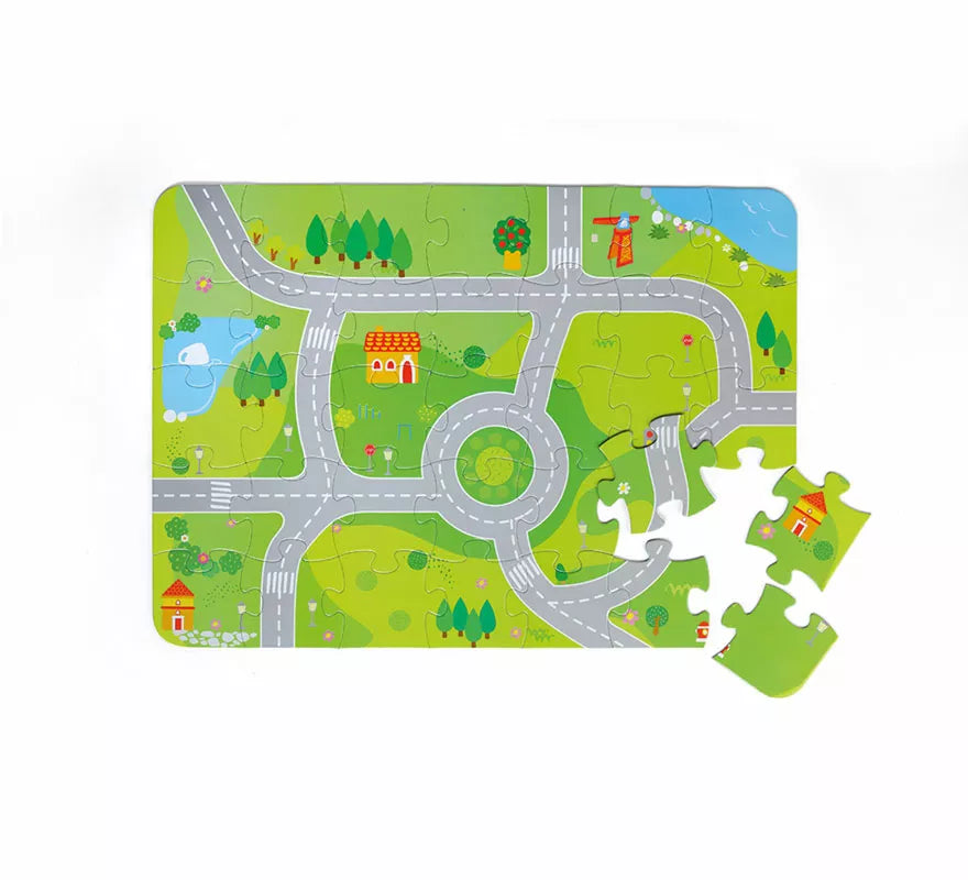 Ciudad de bloques infantil