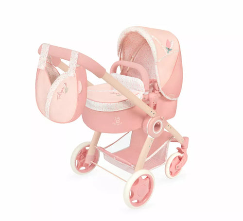 Coche de Muñecas de hasta 48 cm 3 en 1 Plegable con Bolso