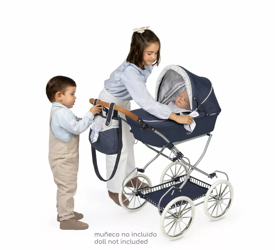 Coche de Muñecas de hasta 48 cm Plegable con Bolso