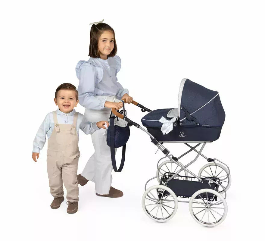 Coche de Muñecas de hasta 48 cm Plegable con Bolso