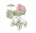 Coche de Muñecas de hasta 48 cm Plegable con Sombrilla y Bolso